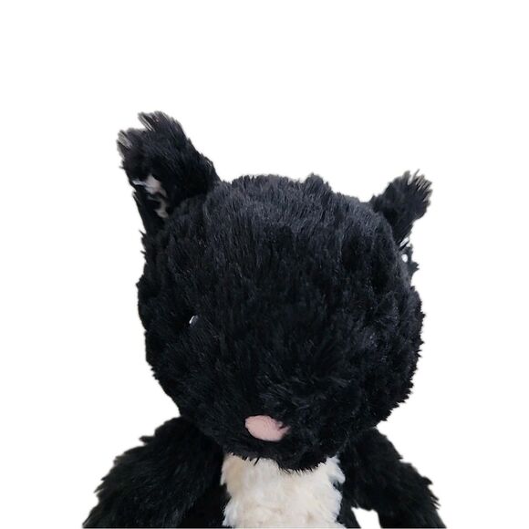 Jellycat Smuffle Cat RETIRED HTF Plush Black White Tuxedo Kitten Floppy 14" - Picture 2 of 6